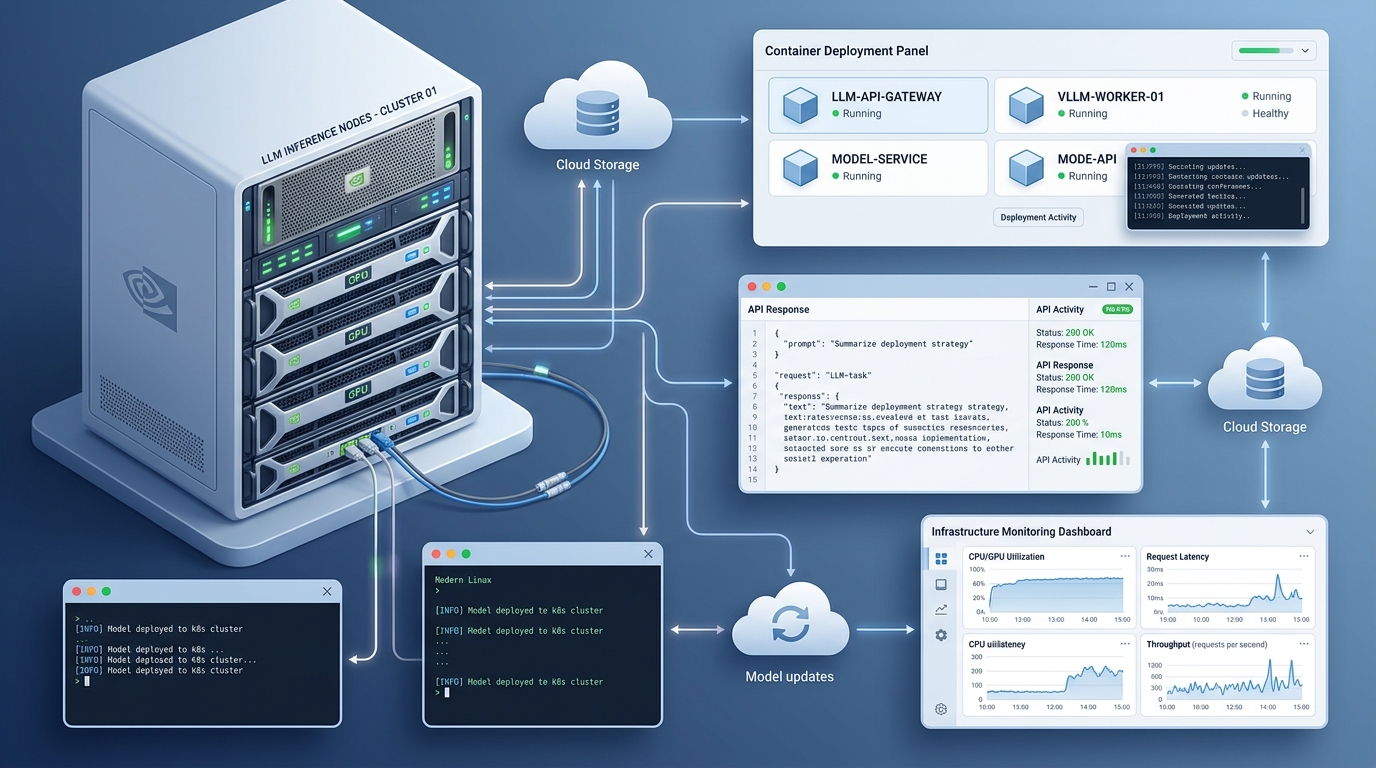 LLM deployment and scalable AI infrastructure setup