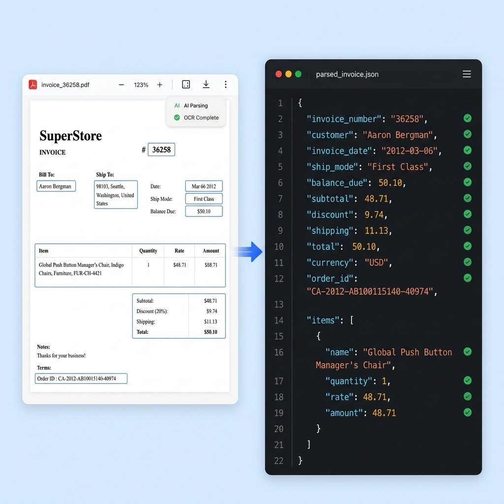 PDF Parsing Preview