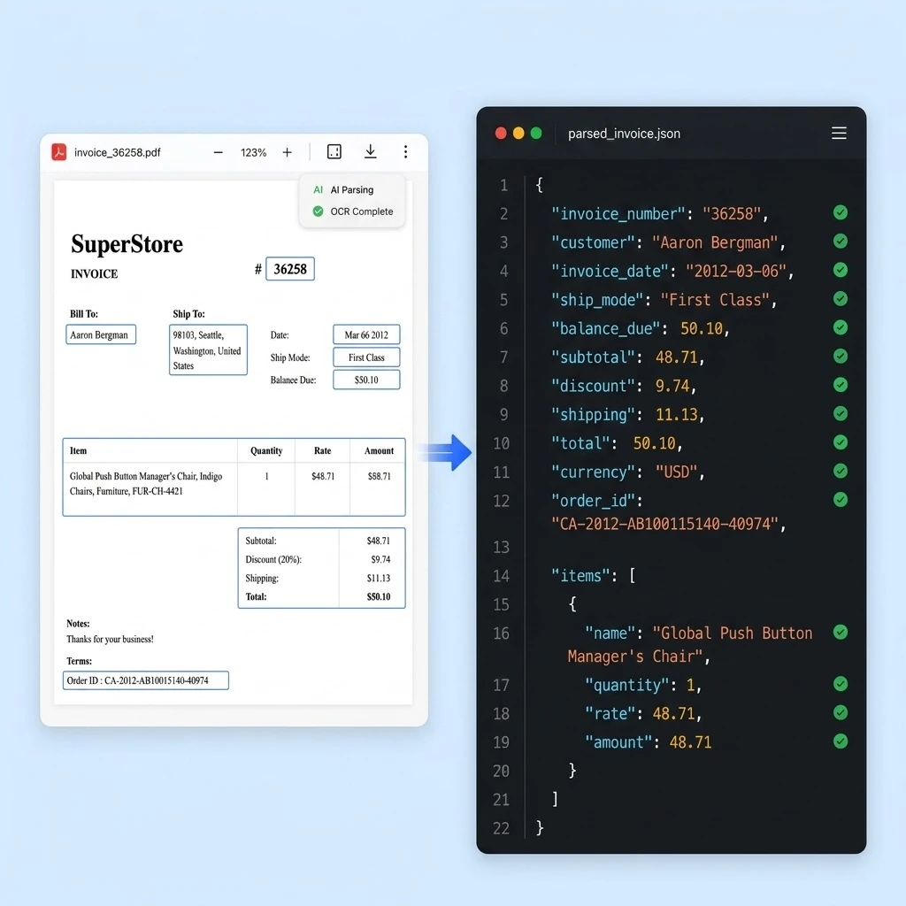 PDF Parsing Preview