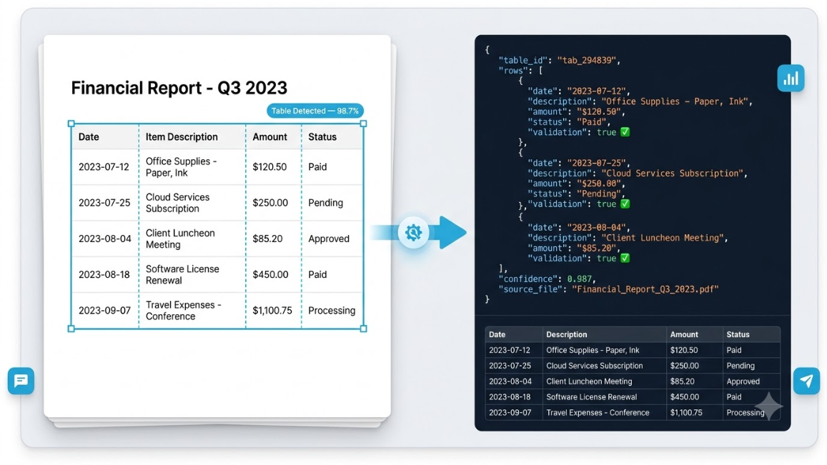 Table Detection Overview