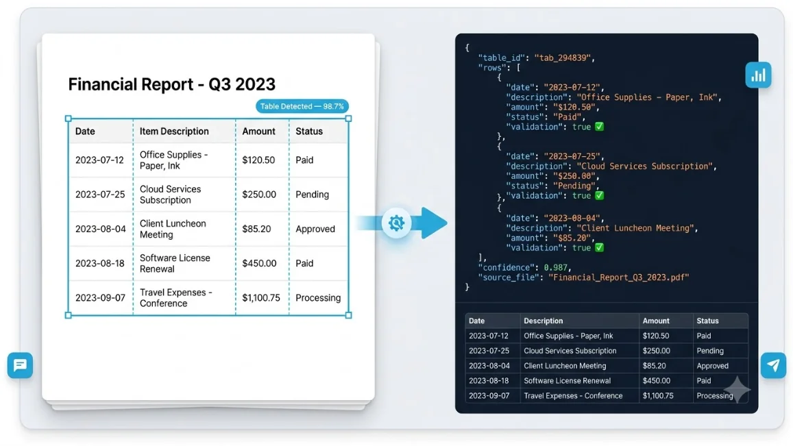 Table Detection Overview